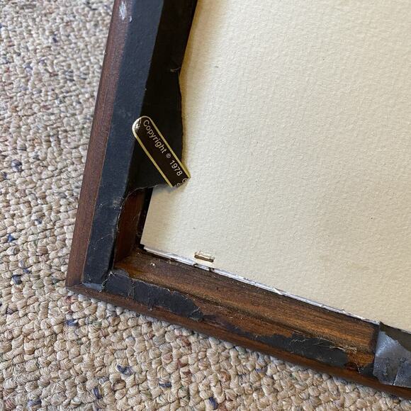 VTG Print Painting Pimpernel Clipper Ships Cork Backed SAILING England Nautical - Picture 6 of 8